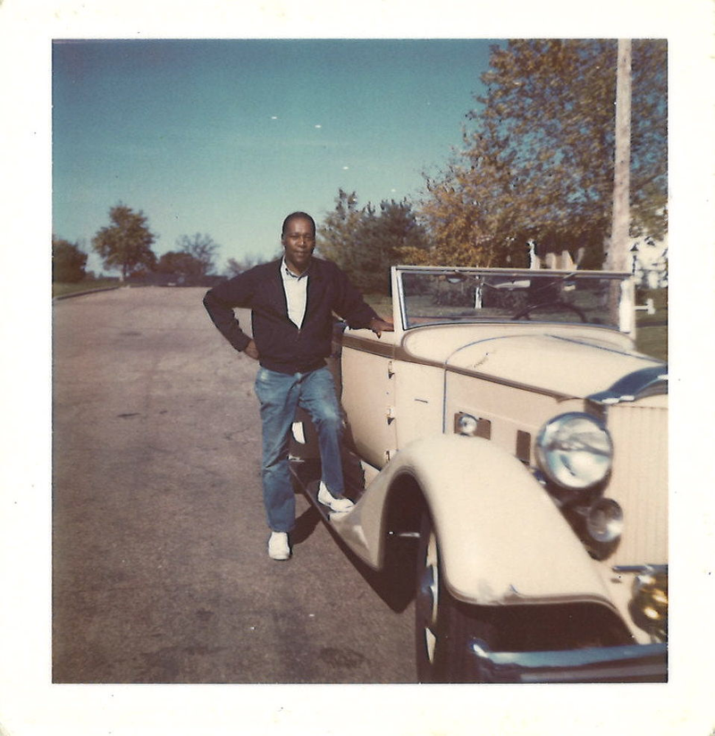 Jim and his prized 1934 Packard.